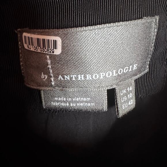 Anthropologie Mixed Up Mini Dress Cut Out Halter Black Cocktail Party Women’s 10 - Picture 3 of 11